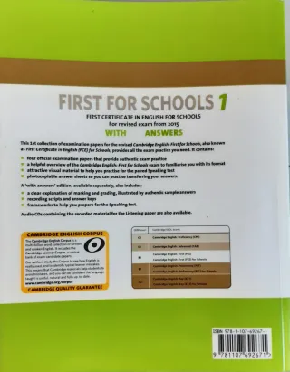 Cambridge English First for Schools 1 for Revis...