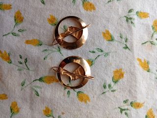 Pendientes Nefertiti Oro 14k