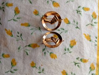 Pendientes Nefertiti Oro 14k