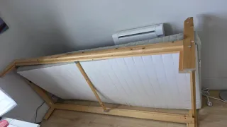 Base cama individual de madera