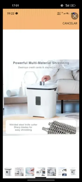 Trituradora Papel Profesional 14 Hojas