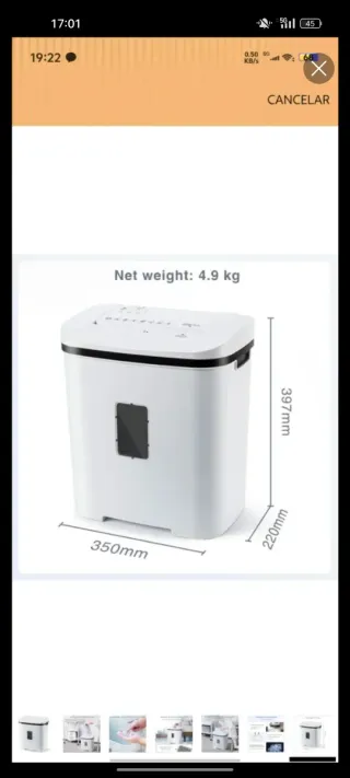 Trituradora Papel Profesional 14 Hojas