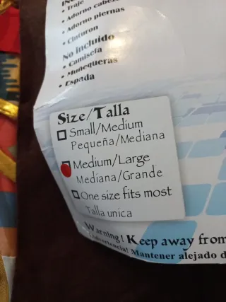 Disfraz Guerrero Troyano. Talla mediana grande.