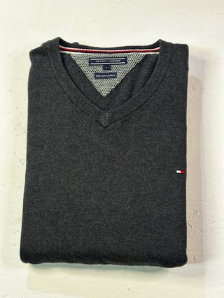 Maglione Tommy Hilfiger Grigio TagliaL 8% Cashmere