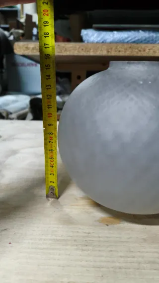 Coppa paralume in vetro smerigliato