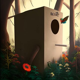 Nido para Aves NestQ Cotorras Ninfas 35cm