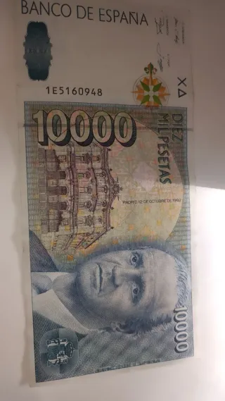 Billete 10000 Pesetas España 1992