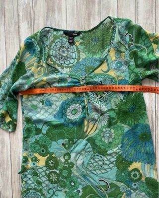Blusa H&M XL Estampada Flores