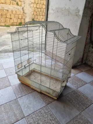 N°2 Gabbie per uccelli complete con accessori