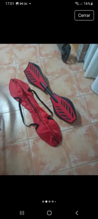 Monopatín de equilibrio con funda