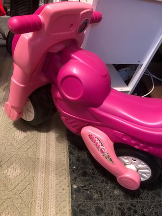 Moto infantil rosa