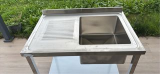 Fregadero Acero Inox con Escurridor