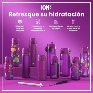 ion8 Botella Agua Acero Inoxidable Termica, 500ml,