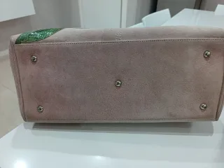 Borsa Tosca Blu a spalla beige e viola