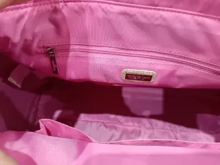 Borsa Tosca Blu a spalla beige e viola