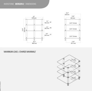 Mesa Norstone para equipo de música