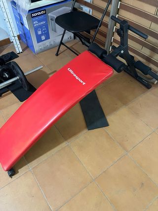 Juego de pesas y barra Algo negociable