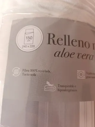 Relleno Nórdico Aloe Vera para cama de 150