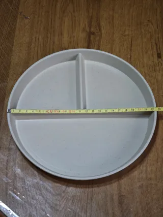 Pack 3 Platos Plástico Compartimentos