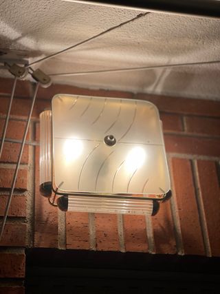 Aplique / Plafón Vintage Cristal Diseño Retro