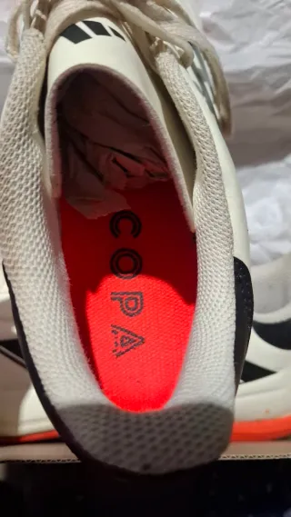 Zapatillas Fútbol Adidas Copa Blancas Naranja