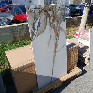 Lote 33m² Porcelánico Mármol 60x120