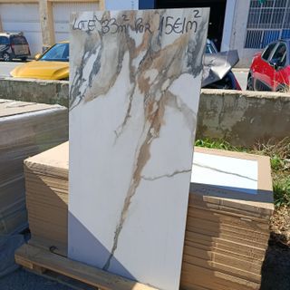 Lote 33m² Porcelánico Mármol 60x120