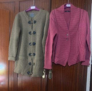 Lote 5 Prendas Lana Mujer Beige/Rosa/gris