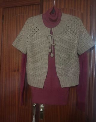 Lote 5 Prendas Lana Mujer Beige/Rosa/gris