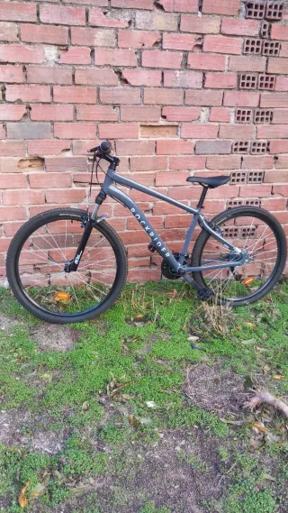 Bicicleta Rockrider Decathlon Gris