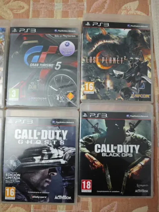 Lote 8 Juegos PS3: Call of Duty, Gran Turismo 5, e