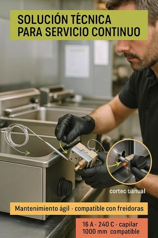 CubetasGastronorm ® Termostato seguridad freidora