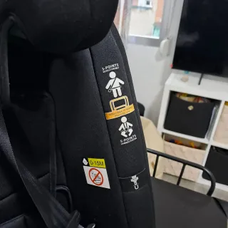 Silla de coche i-Size negra