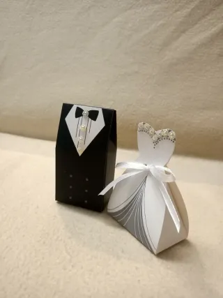 Portaconfetti bomboniere matrimonio sposo&sposa