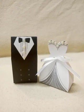 Portaconfetti bomboniere matrimonio sposo&sposa