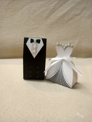 Portaconfetti bomboniere matrimonio sposo&sposa