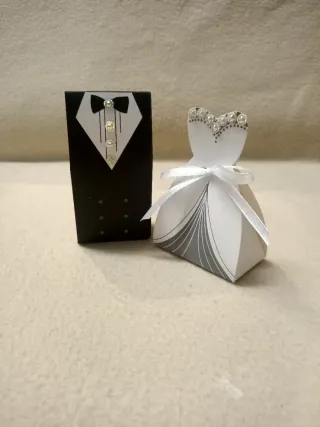 Portaconfetti bomboniere matrimonio sposo&sposa