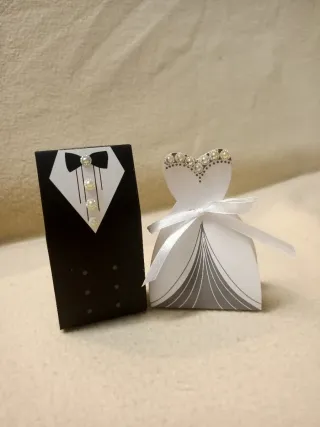 Portaconfetti bomboniere matrimonio sposo&sposa