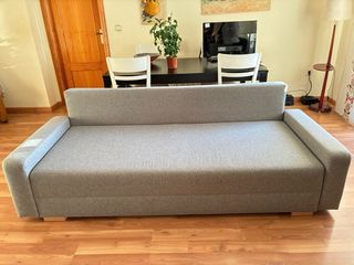 Sofá cama IKEA GRÄLVIKEN gris + arcón