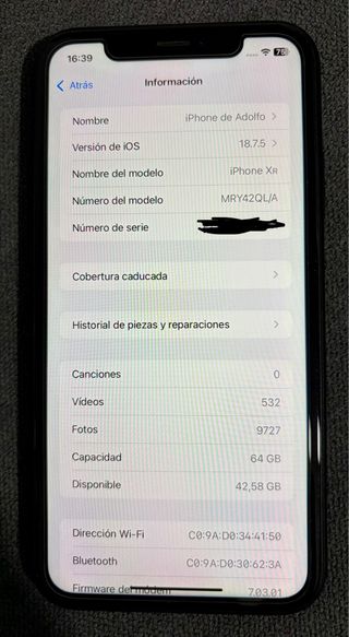 iPhone XR 64GB Negro