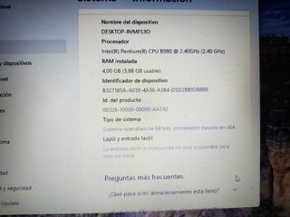 Portátil Sony Vaio Blanco