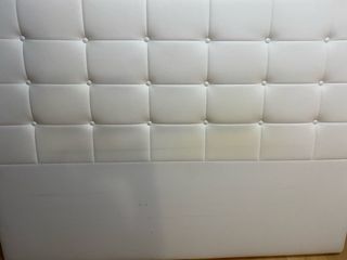 Cabecero de cama polipiel blanco