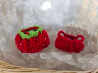 Disfraz fresa para Labubu