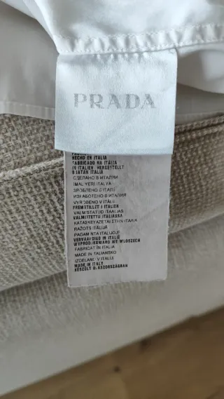 Camisa Prada branca homem