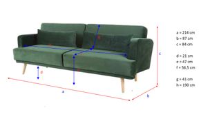 Sofá-cama 3 plazas gris Maisons du Monde