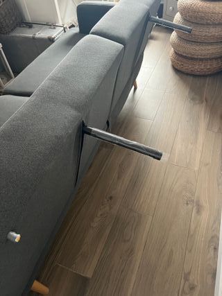 Sofá-cama 3 plazas gris Maisons du Monde