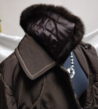 Cappottino donna trapuntato pelliccia ecologica