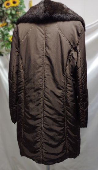 Cappottino donna trapuntato pelliccia ecologica