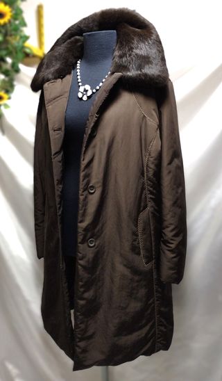 Cappottino donna trapuntato pelliccia ecologica