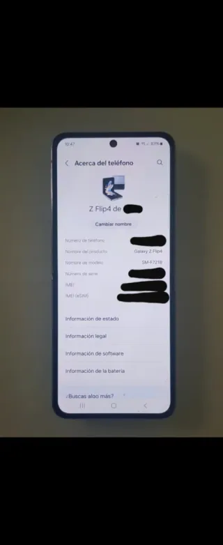 Samsung Galaxy Z Flip 4 Grigio/Argento